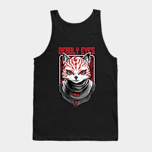 cat happy cute Tank Top